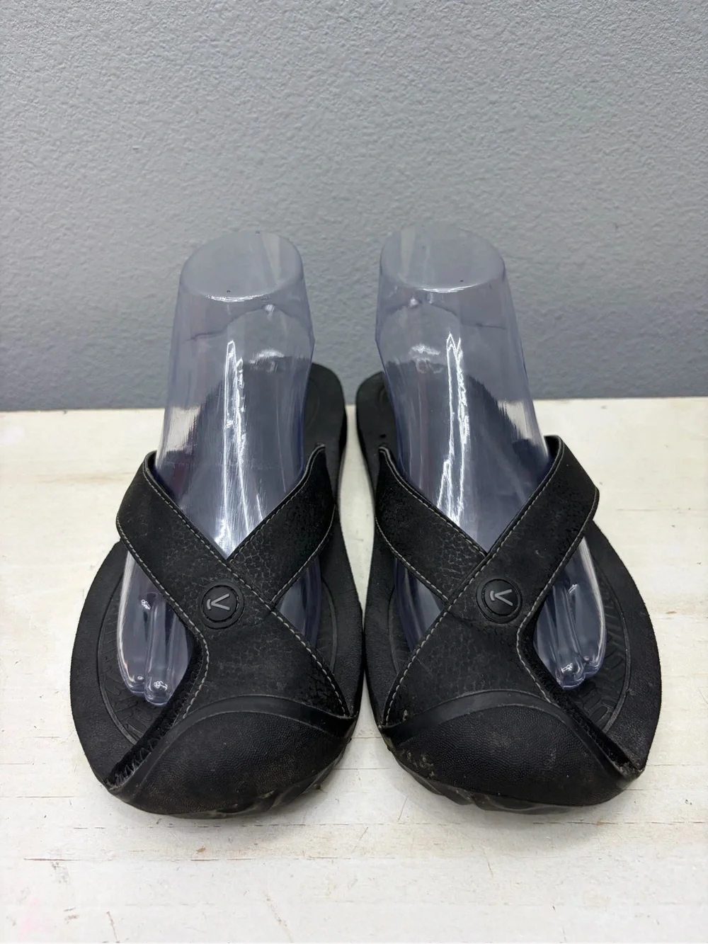 Keen Barbados Black Slide Sandals Size 8